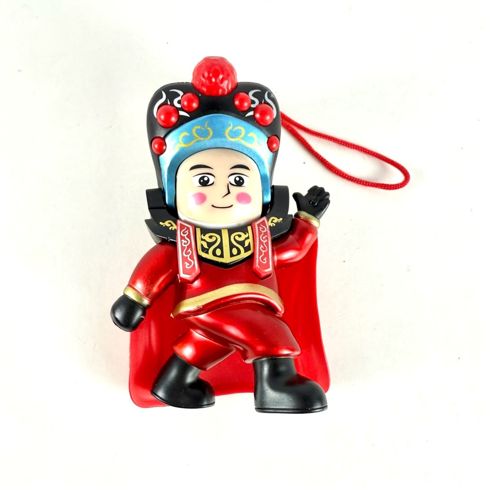 Chinese Sichuan Opera Face Changing Doll 4 Faces Hanging Ornament Car Mirror